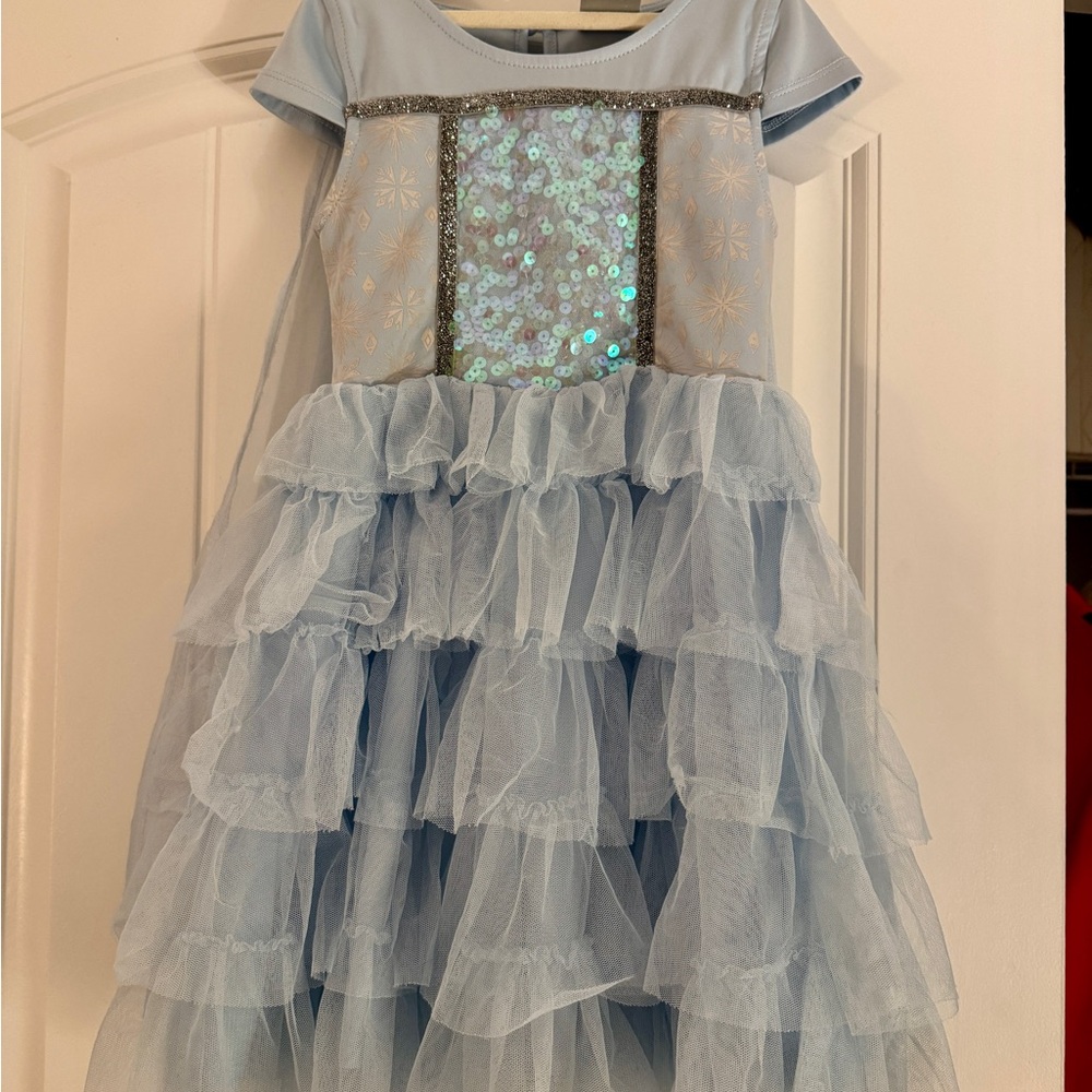 Elsa Frozen Dress Size 4/5 Kids Costume
